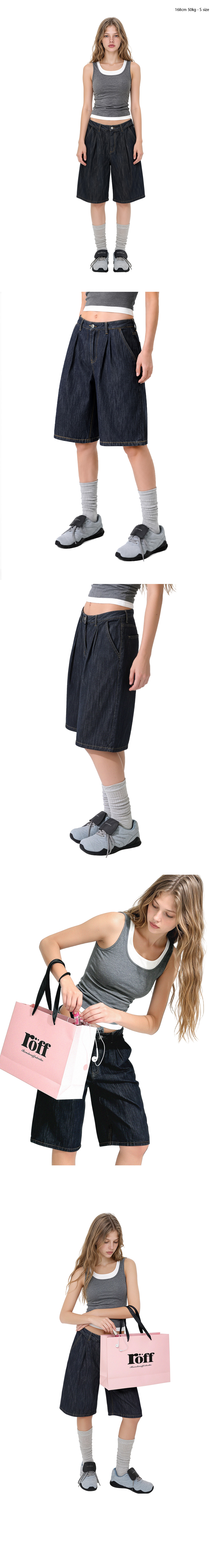 BERMUDA DENIM SHORTS AS SHOWN