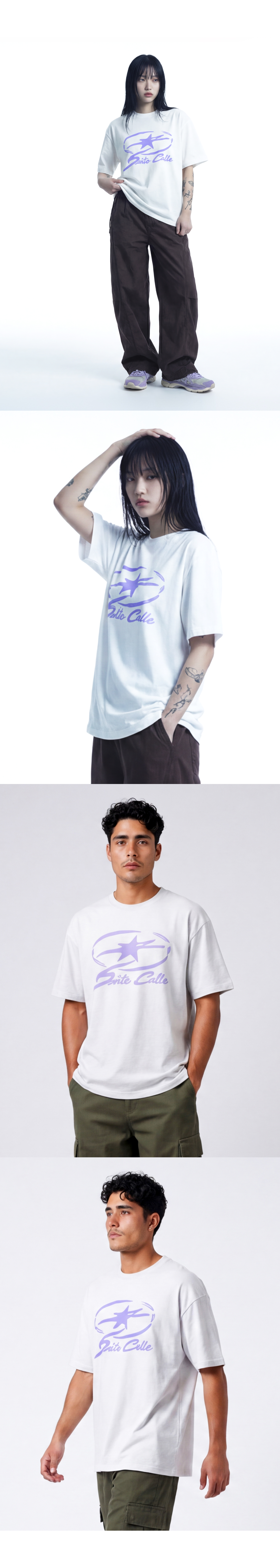 OVERFIT SHORT SLEEVE TEE - 2 COLORS WHITE